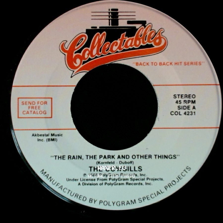 The Cowsills / Caravelles - The Rain, The Park And Other Things / You Don't Have To Be A Baby To Cry side A