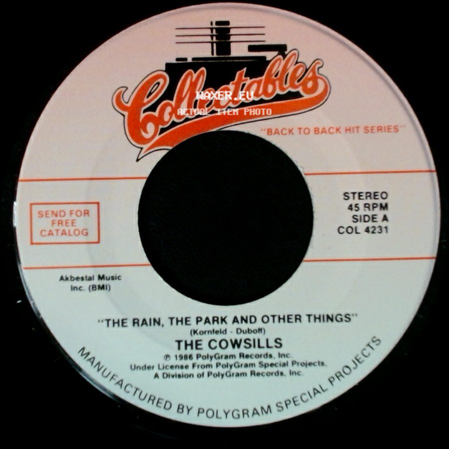 The Cowsills / Caravelles - The Rain, The Park And Other Things / You Don't Have To Be A Baby To Cry side A