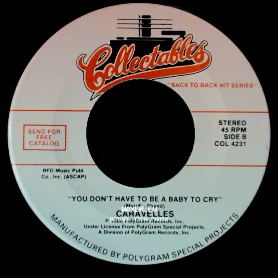 The Cowsills / Caravelles - The Rain, The Park And Other Things / You Don't Have To Be A Baby To Cry side B