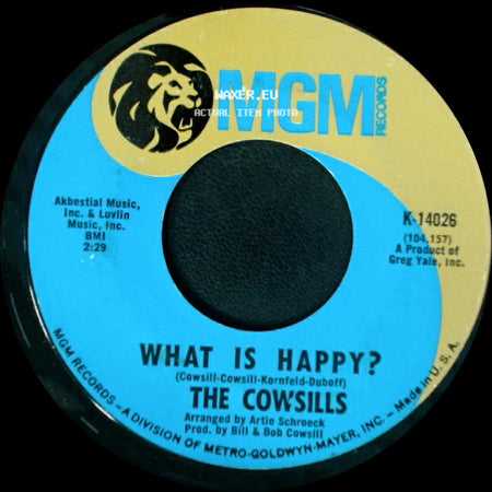 The Cowsills - What Is Happy? / Hair side A
