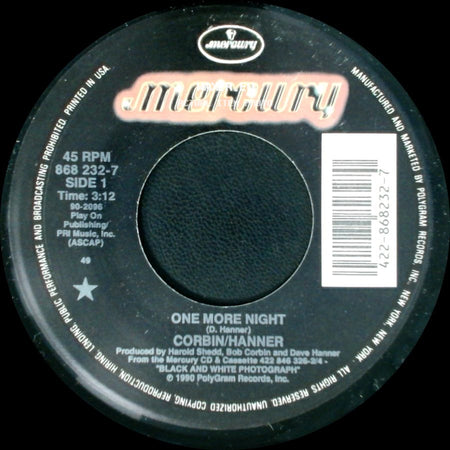 Corbin/Hanner - One More Night / Work Song side A
