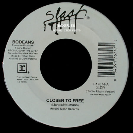 Bodeans - Closer To Free / Closer To Free side A