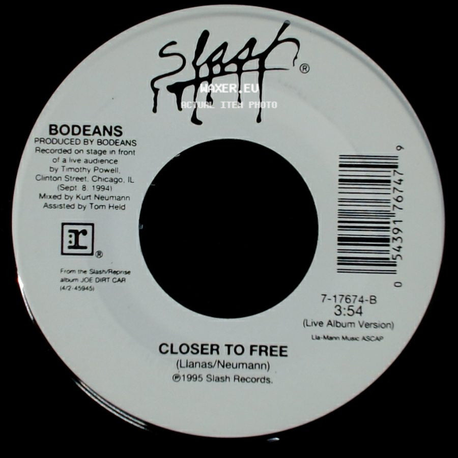 Bodeans - Closer To Free / Closer To Free side B