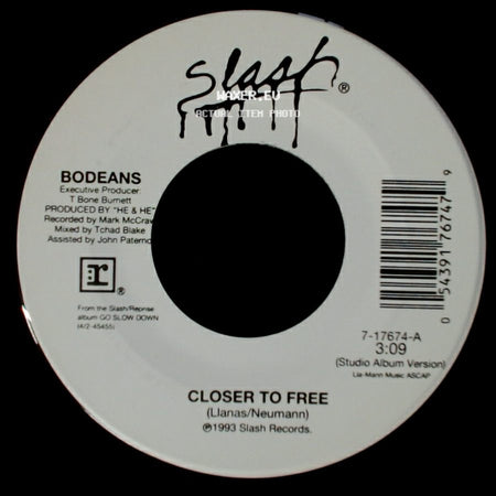 Bodeans - Closer To Free / Closer To Free side B