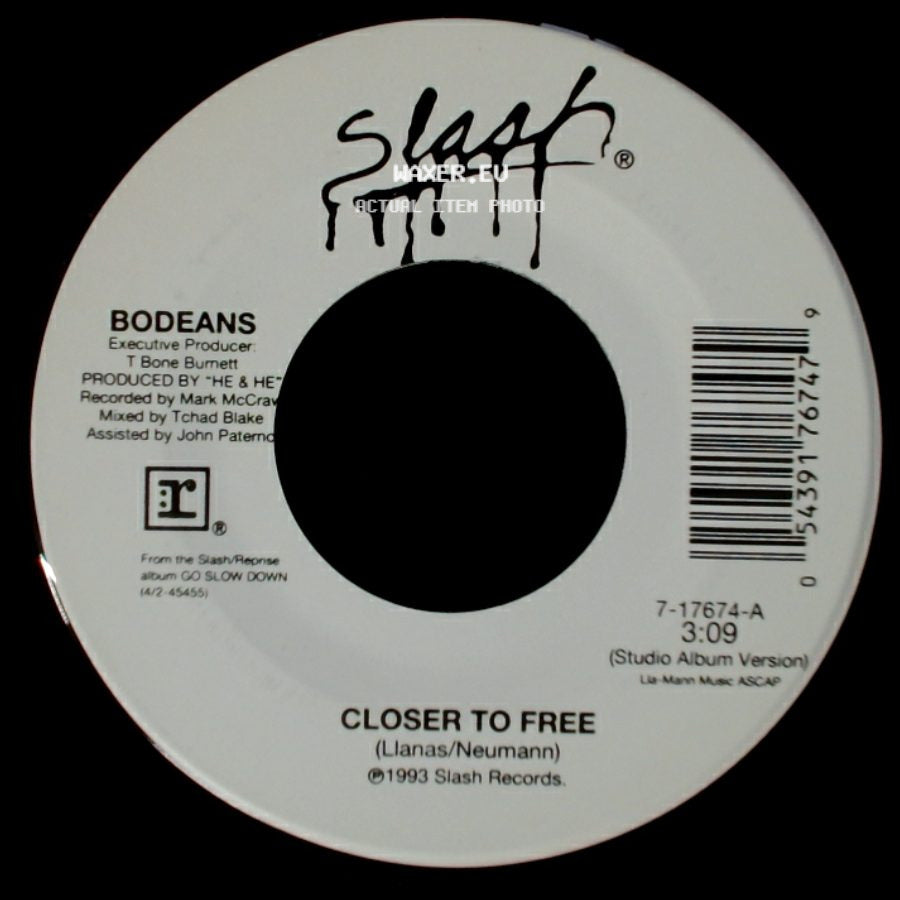 Bodeans - Closer To Free / Closer To Free side B