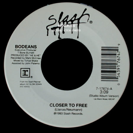 Bodeans - Closer To Free / Closer To Free side A