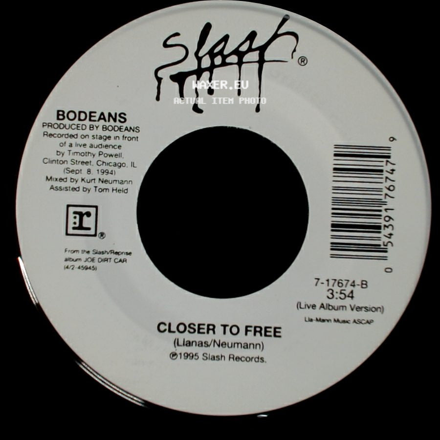 Bodeans - Closer To Free / Closer To Free side B