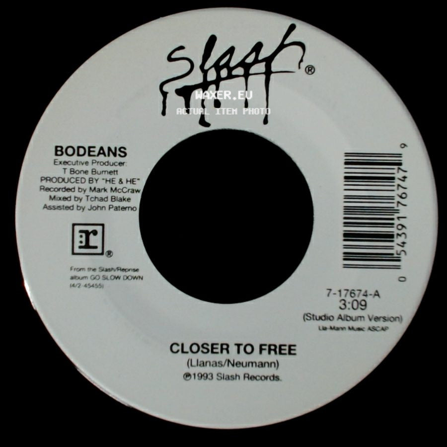 Bodeans - Closer To Free / Closer To Free side A