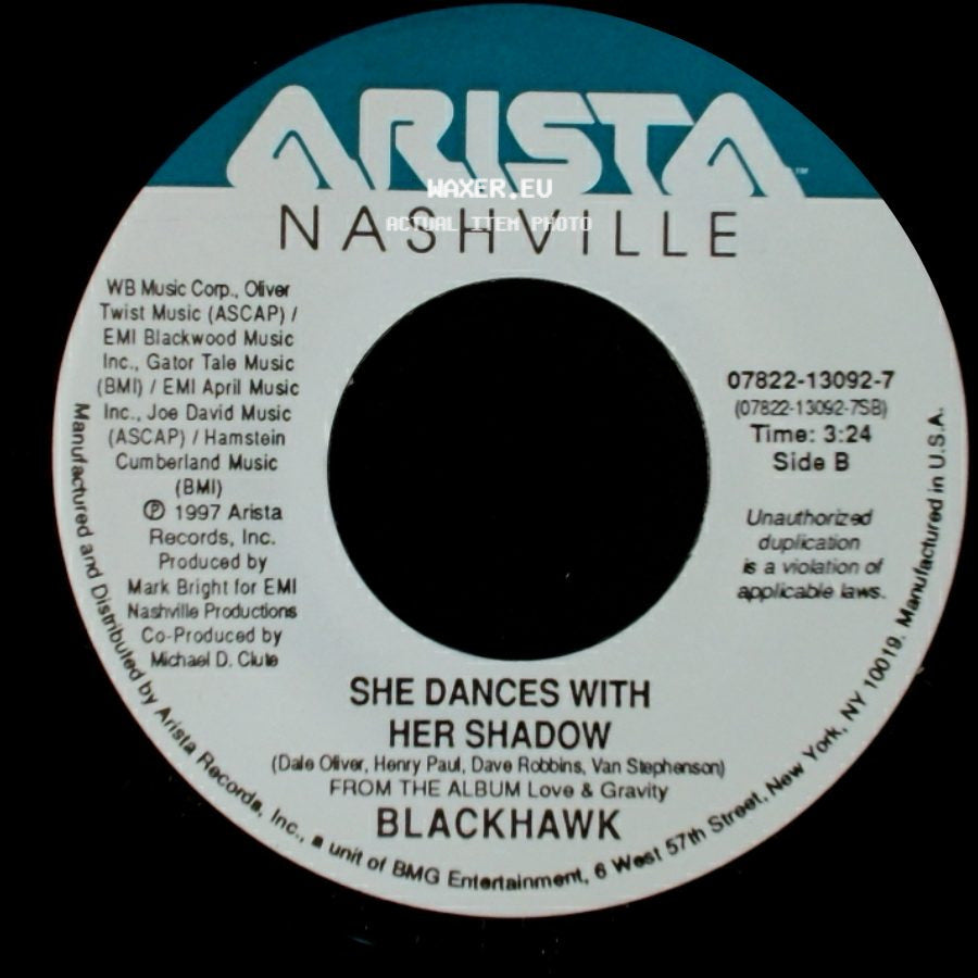 Blackhawk - Hole In My Heart / She Dances With Her Shadow side B