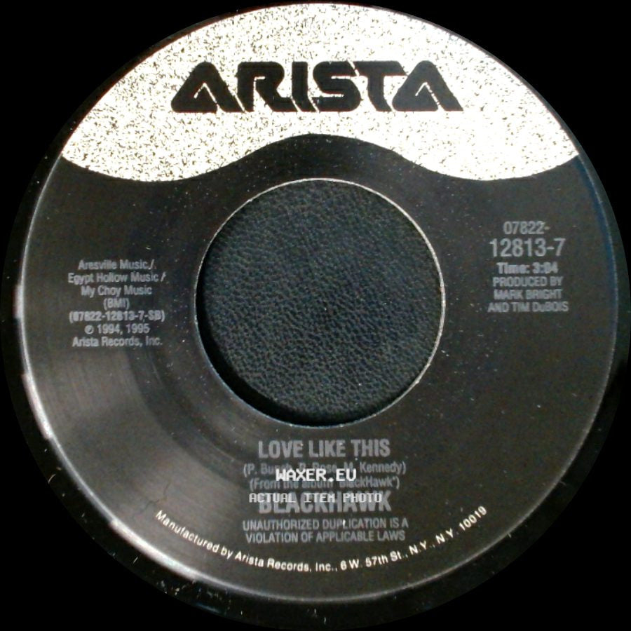 Blackhawk - That's Just About Right / Love Like This side B