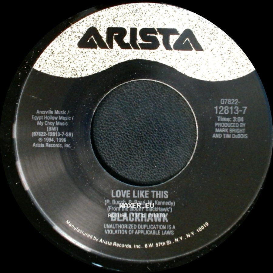 Blackhawk - That's Just About Right / Love Like This side B