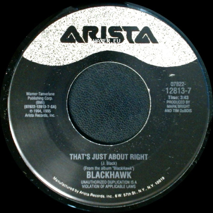 Blackhawk - That's Just About Right / Love Like This side A