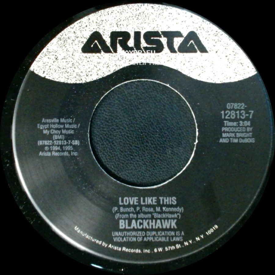 Blackhawk - That's Just About Right / Love Like This side B