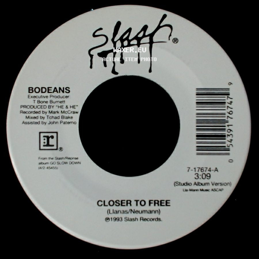 Bodeans - Closer To Free / Closer To Free side A