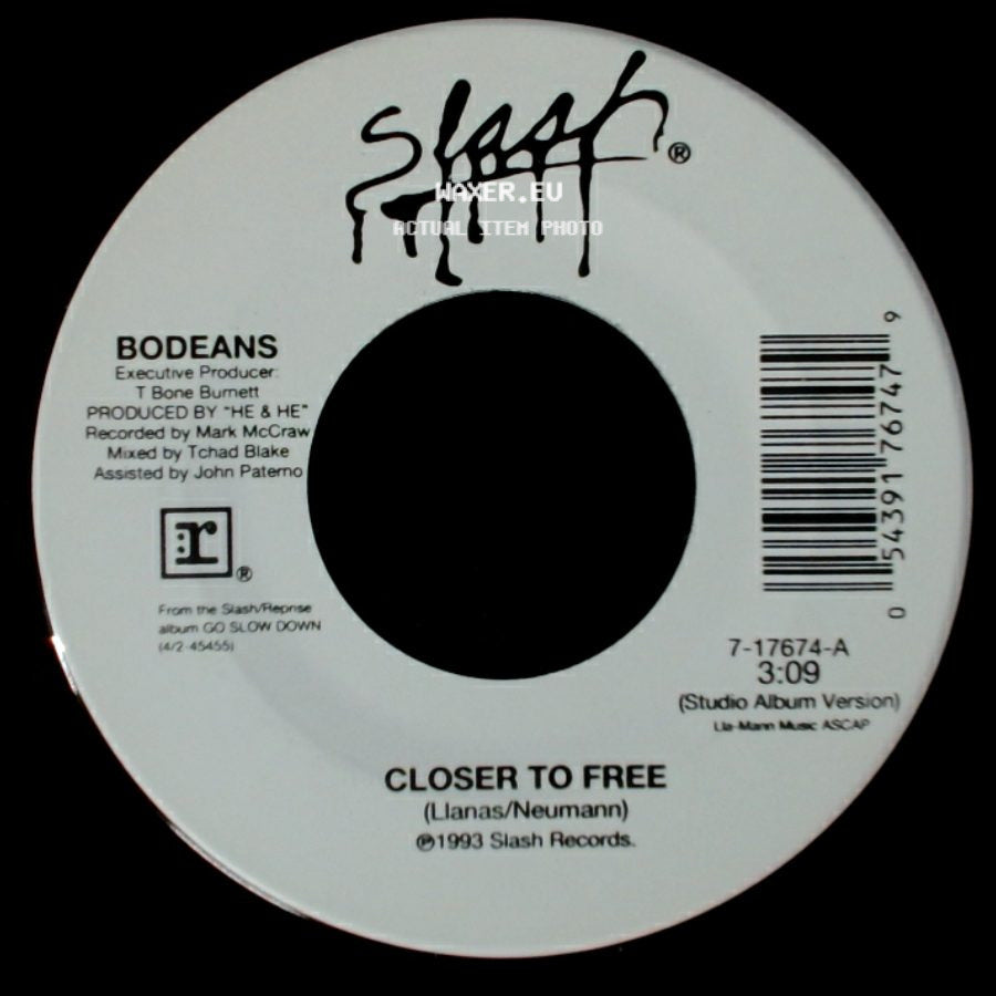 Bodeans - Closer To Free / Closer To Free side B
