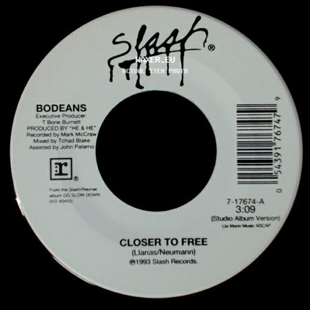 Bodeans - Closer To Free / Closer To Free side B