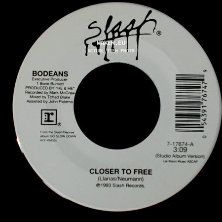 Bodeans - Closer To Free / Closer To Free side A