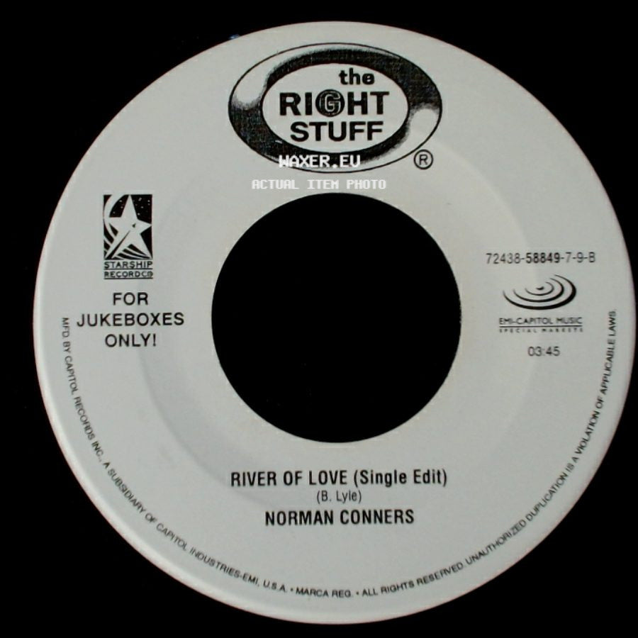 Norman Conners - Didn't I (Blow Your Mind This Time) (Radio Edit) / River Of Love (Single Edit) side B