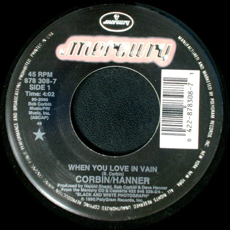 Corbin/Hanner - When You Love In Vain / Wild Winds side A