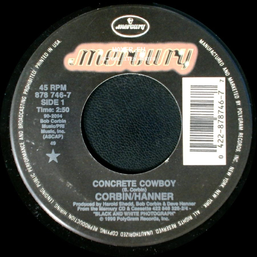 Corbin/Hanner - Concrete Cowboy / Wild Winds side A