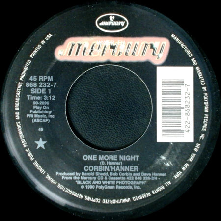 Corbin/Hanner - One More Night / Work Song side A