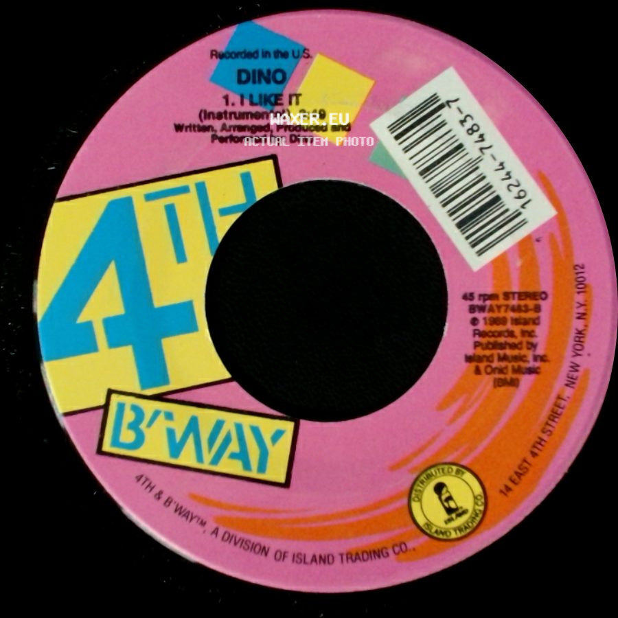 Dino - I Like It (Instrumental) / I Like It (Radio Edit) side A