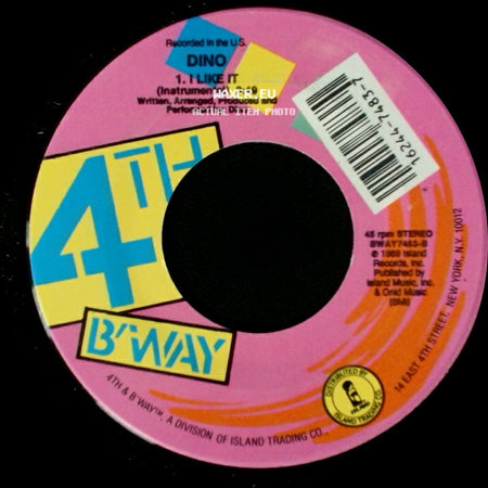Dino - I Like It (Instrumental) / I Like It (Radio Edit) side A