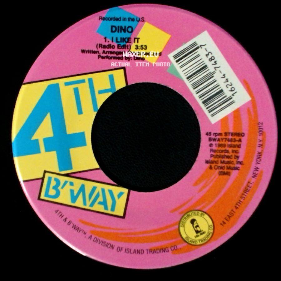 Dino - I Like It (Radio Edit) / I Like It (Instrumental) side A