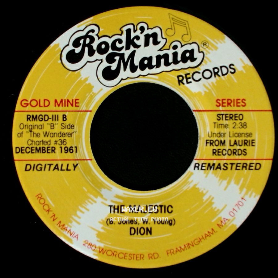 Dion / Dion And The Belmonts - The Majestic / Medley (All Original Tracks) side A