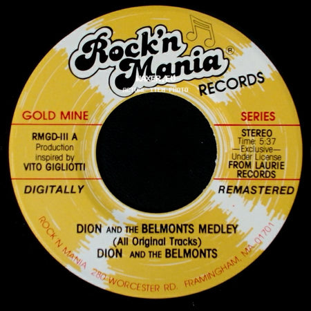 Dion / Dion And The Belmonts - The Majestic / Medley (All Original Tracks) side B