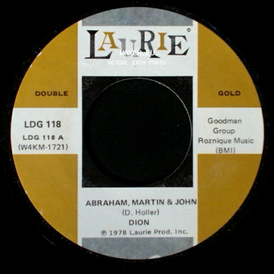 Dion - Abraham, Martin & John / From Both Sides Now side A