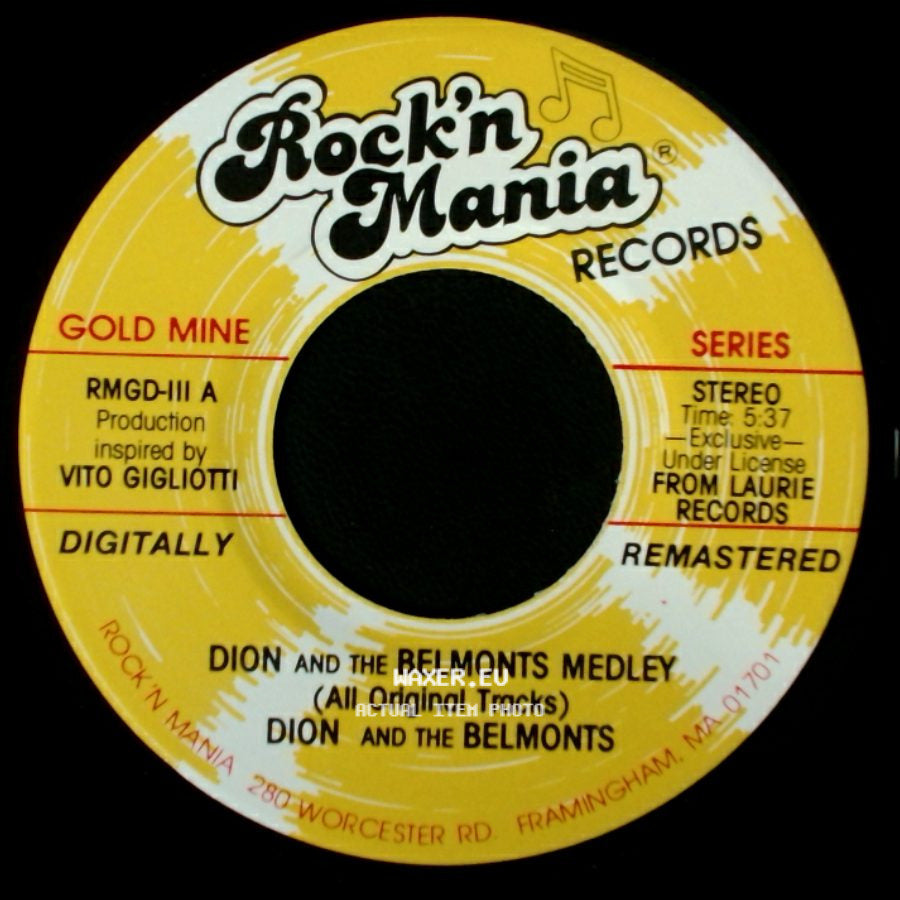 Dion / Dion And The Belmonts - The Majestic / Dion And The Belmonts Medley (All Original Tracks) side B