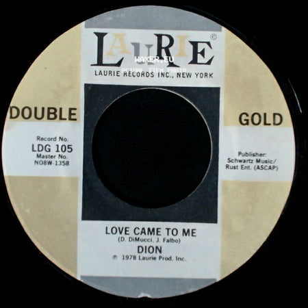 Dion - Sandy / Love Came To Me side B