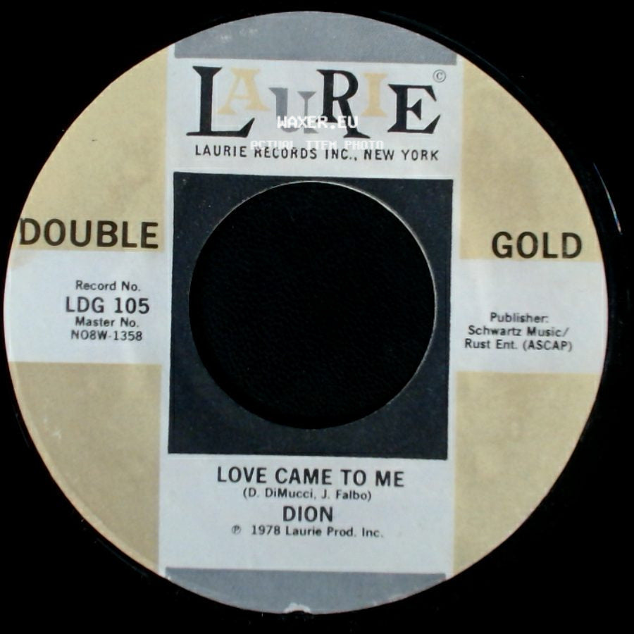 Dion - Sandy / Love Came To Me side B