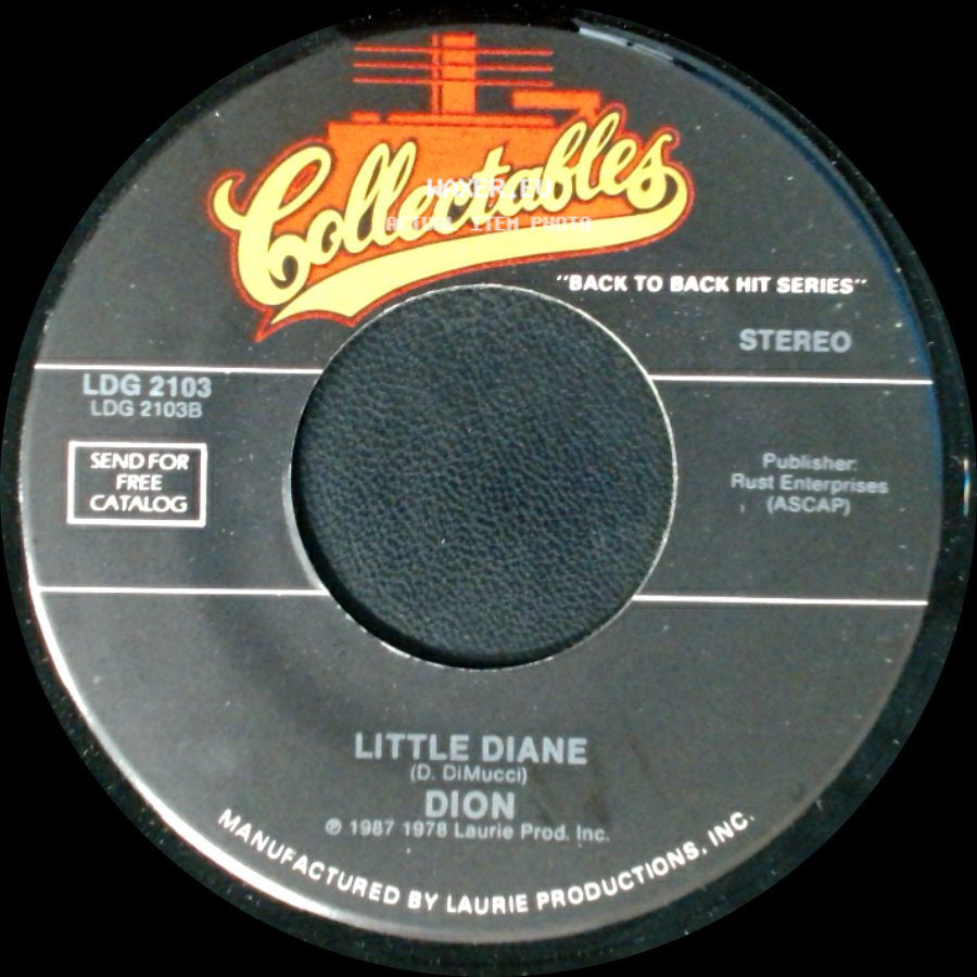 Dion - Little Diane / Lonely Teenager side A