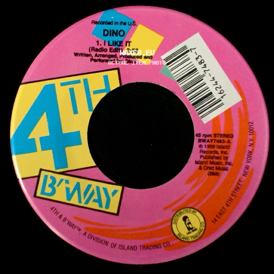 Dino - I Like It (Radio Edit) / I Like It side A