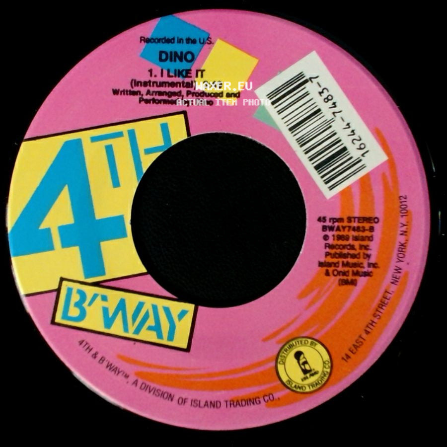 Dino - I Like It (Radio Edit) / I Like It side B