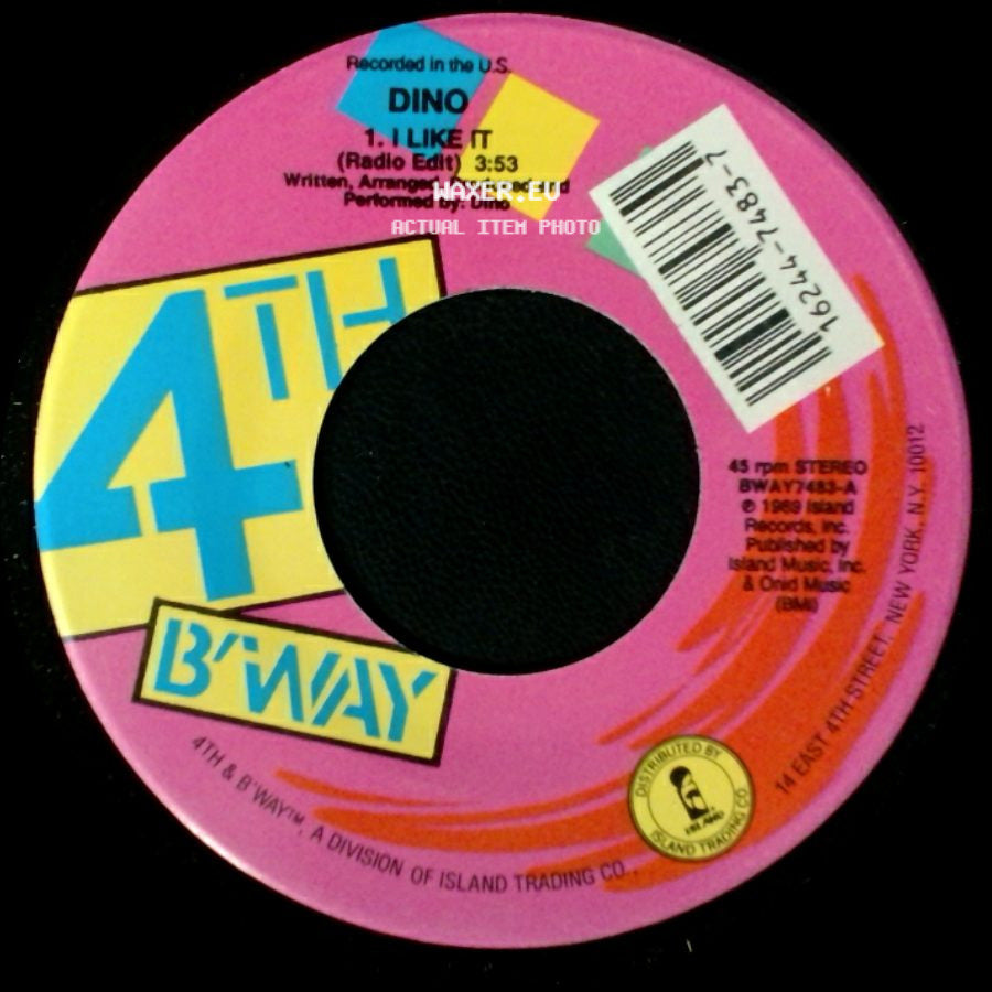 Dino - I Like It (Radio Edit) / I Like It (Instrumental) side A