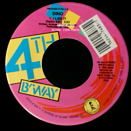 Dino - I Like It / I Like It (Instrumental) side A