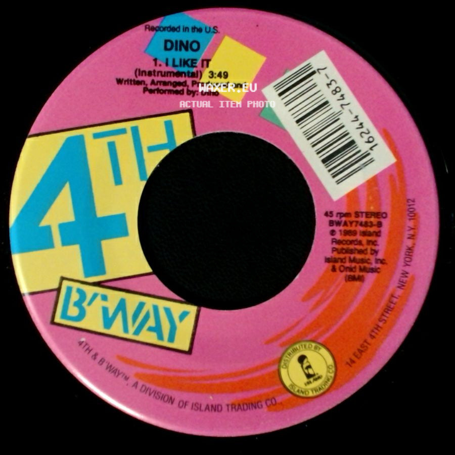 Dino - I Like It / I Like It (Instrumental) side B