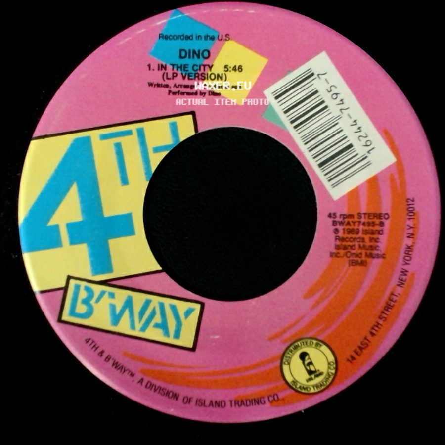 Dino - In The City (Lp Version) / Never 2 Much Of U (Edit) side A