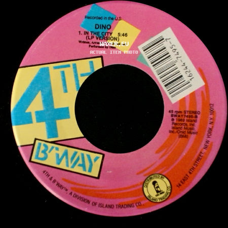 Dino - In The City (Lp Version) / Never 2 Much Of U (Edit) side A