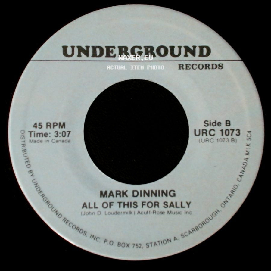 Mark Dinning - Top Forty, News, Weather And Sports / All Of This For Sally side B