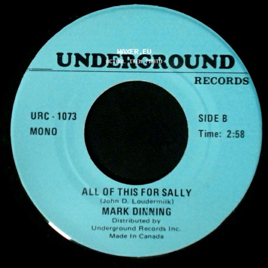 Mark Dinning - Top Forty, News Weather And Sports / All Of This For Sally side B