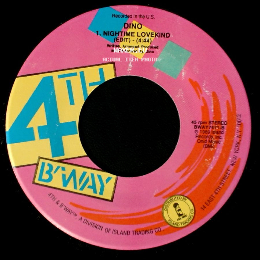 Dino - 24/7 / Nighttime Lovekind (Edit) side B
