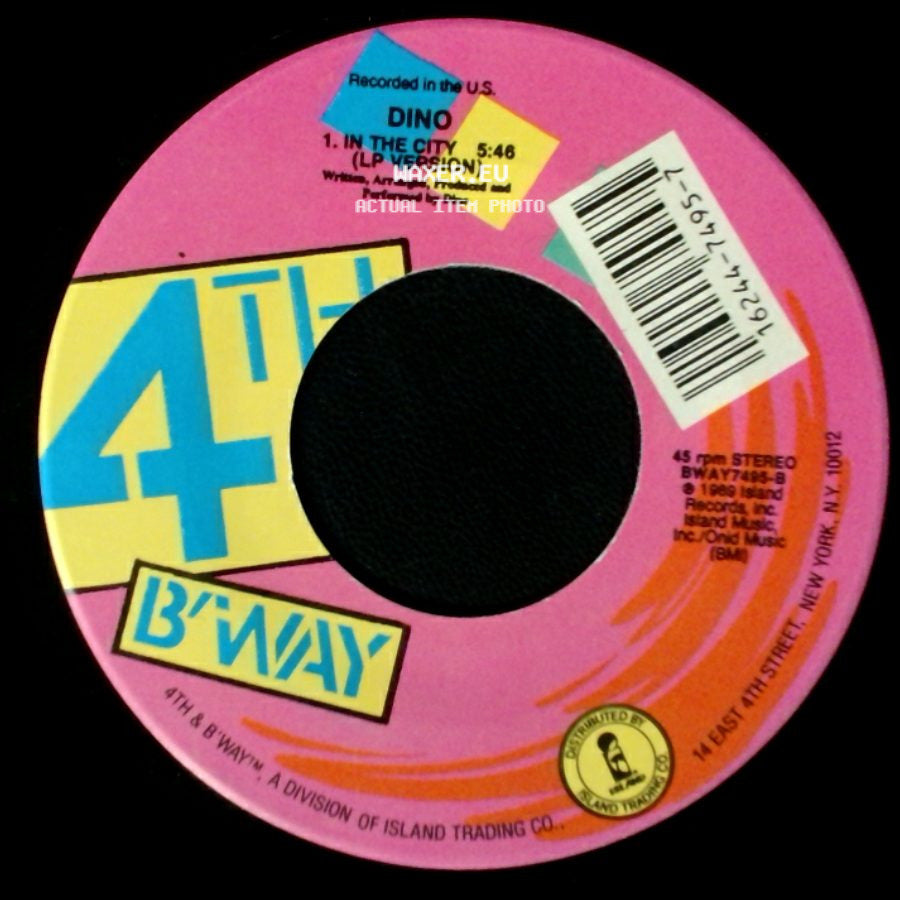 Dino - In The City (Lp Version) / Never 2 Much Of U (Edit) side A
