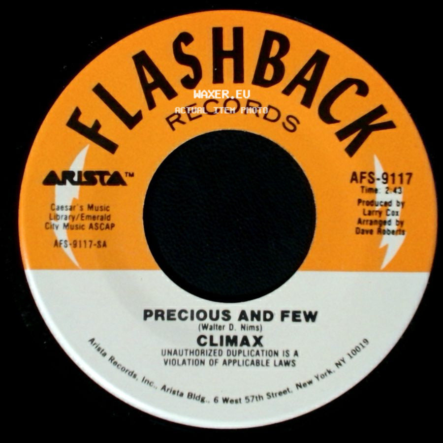 Climax / Climax Featuring Sonny Gerard - Precious And Few / Life And Breath side A