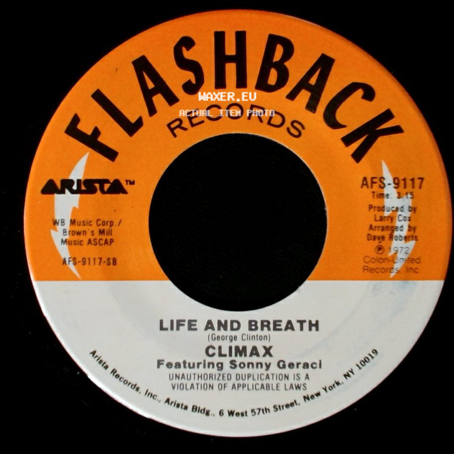 Climax Featuring Sonny Geraci / Climax - Life And Breath / Precious And Few side A