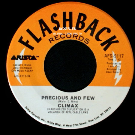 Climax Featuring Sonny Geraci / Climax - Life And Breath / Precious And Few side B