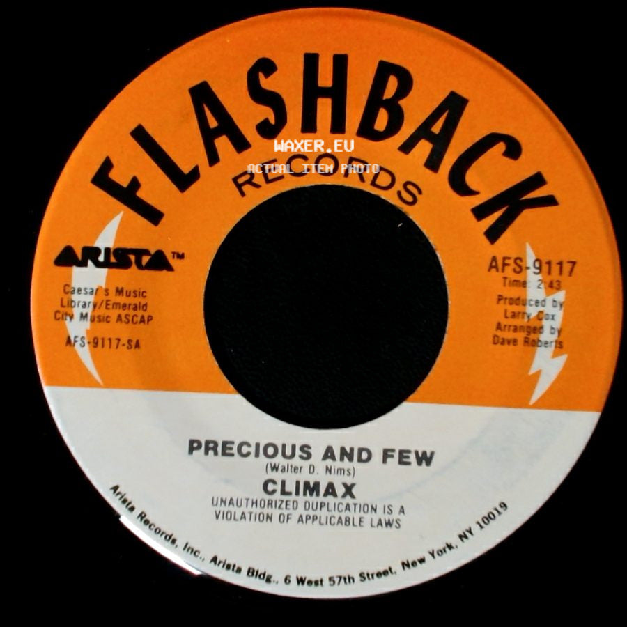 Climax Featuring Sonny Geraci / Climax - Life And Breath / Precious And Few side B